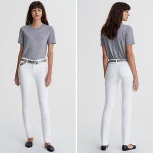 NWT AG Adriano Goldschmied The Harper Essential Straight White Jeans Size 25